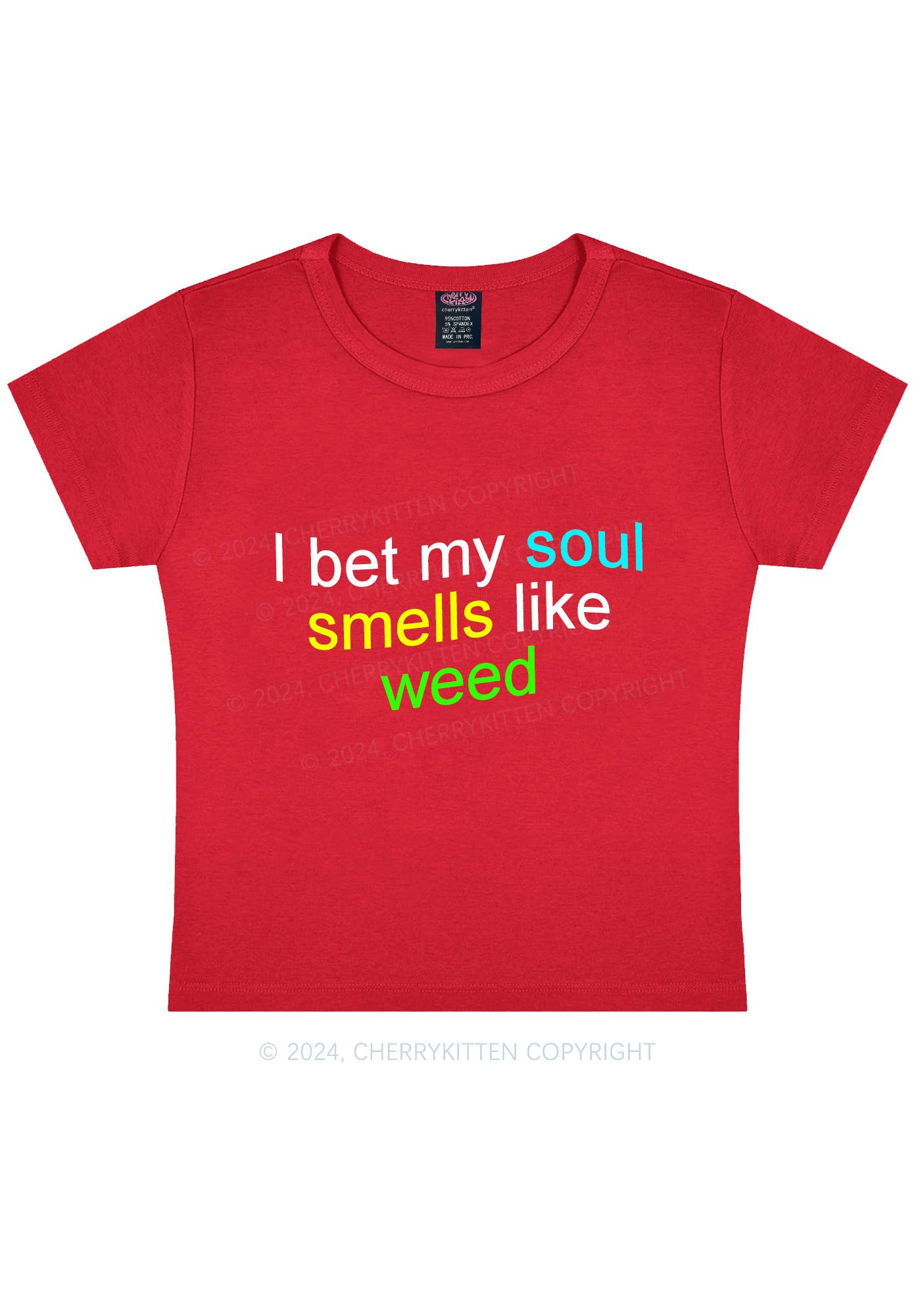 Soul Smells Like Wxxd Y2K Baby Tee Cherrykitten