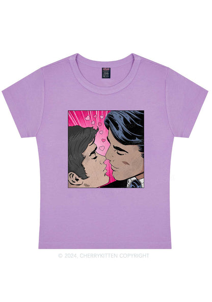 Boy Kiss Y2K Valentine's Day Baby Tee Cherrykitten