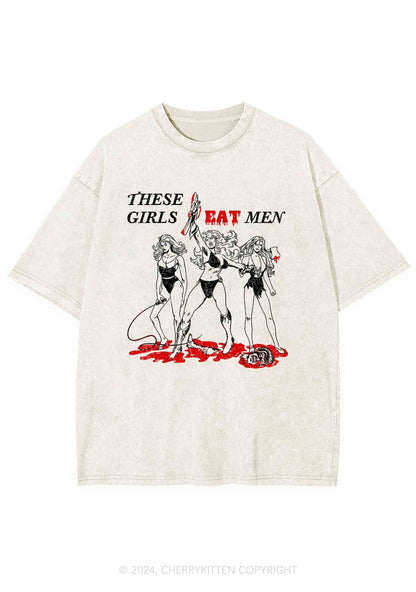 These Girls Eat Men Y2K Washed Tee Cherrykitten
