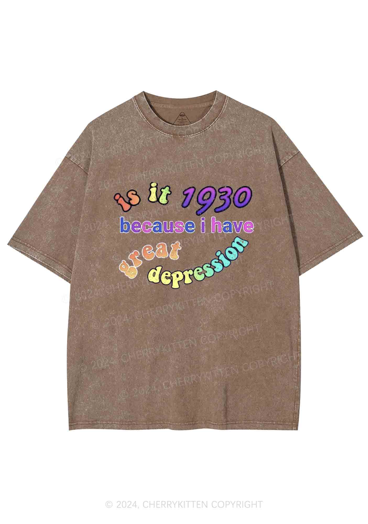 Great Depression Y2K Washed Tee Cherrykitten