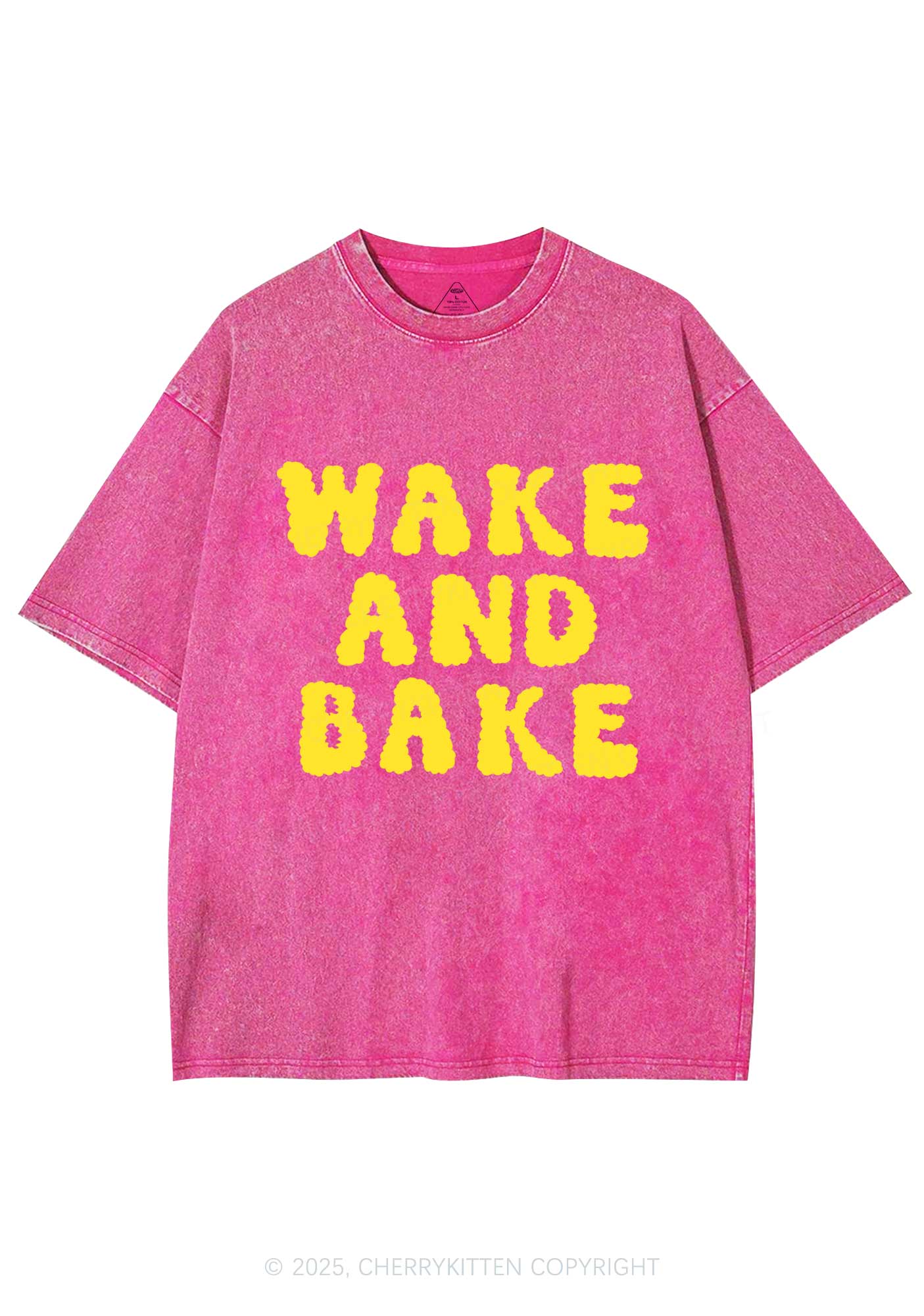 Wake And Bake Y2K Washed Tee Cherrykitten