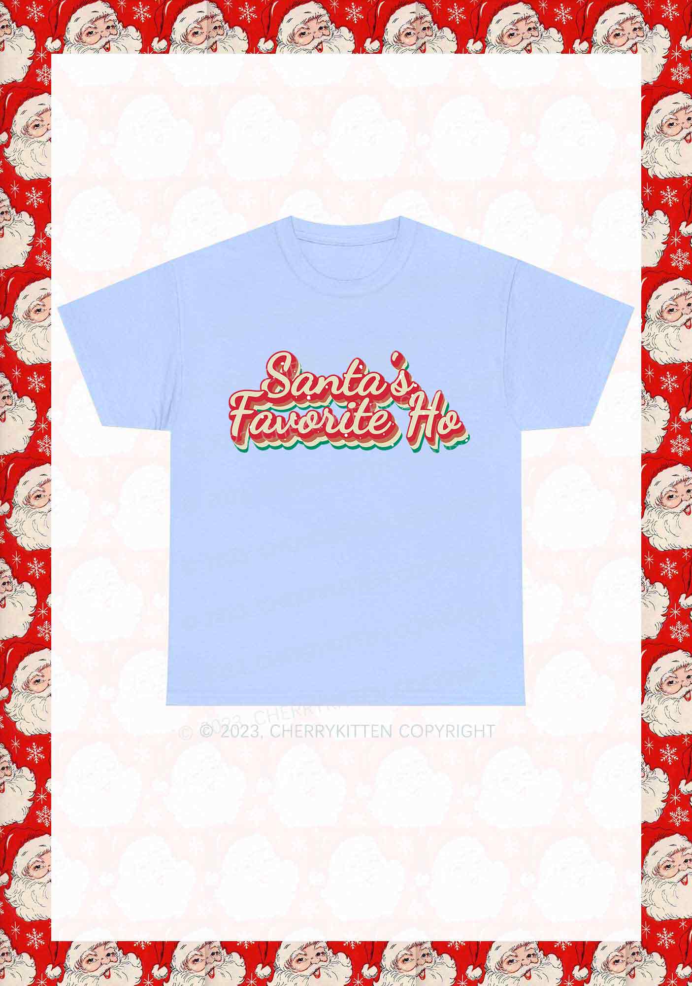 Santa's Favorite Ho Christmas Y2K Chunky Shirt Cherrykitten