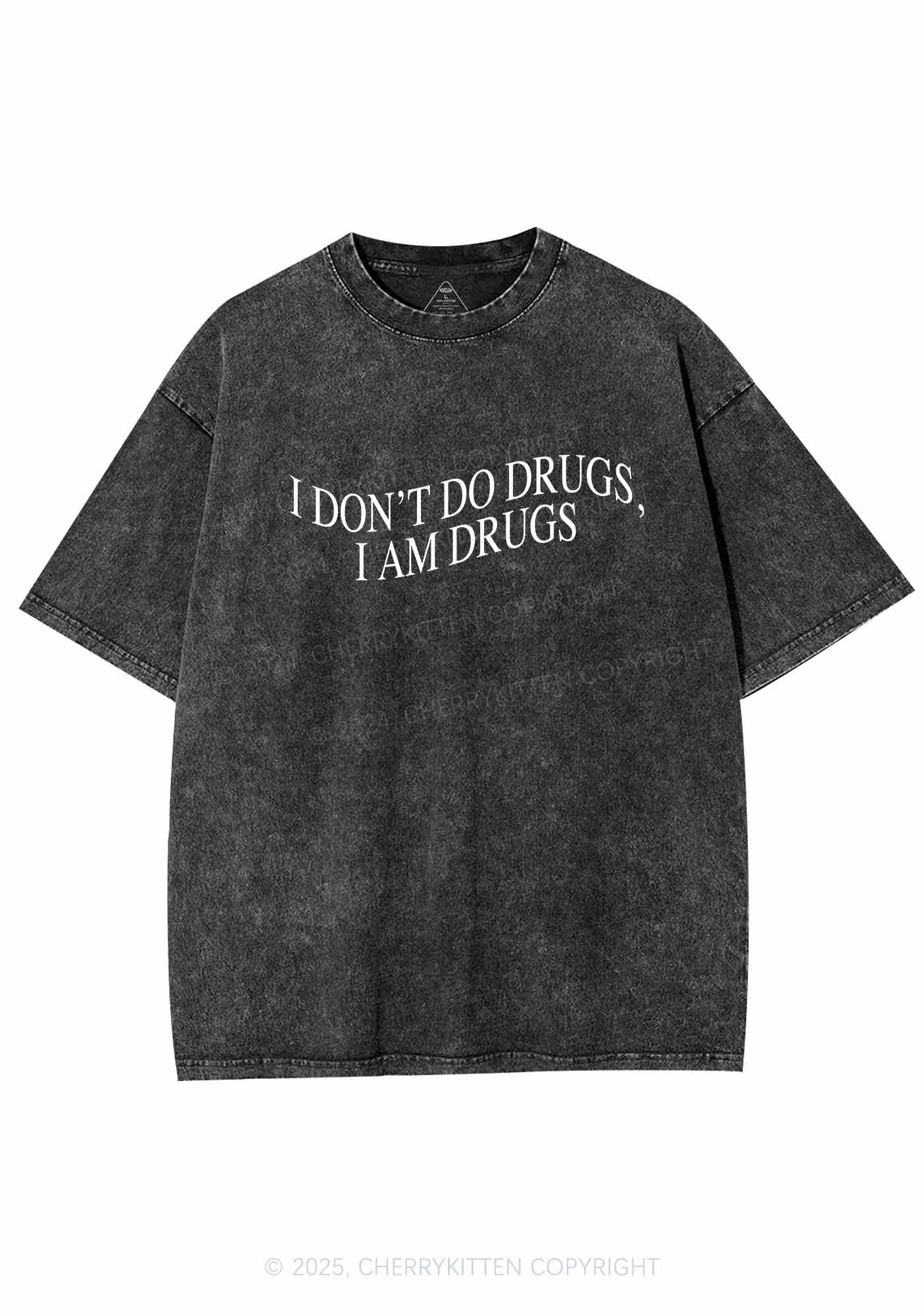 I Am Drxgs Y2K Washed Tee Cherrykitten