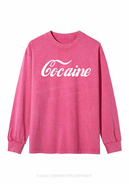 Special Cola Y2K Washed Long Sleeves Cherrykitten