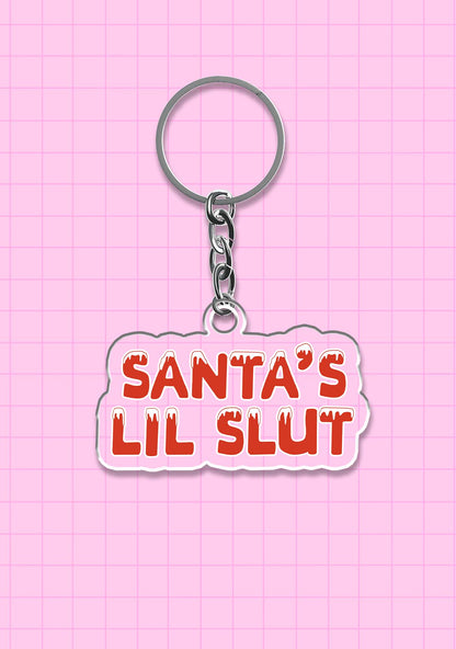 Santas Lil Slxt Christmas 1Pc Y2K Keychain Cherrykitten