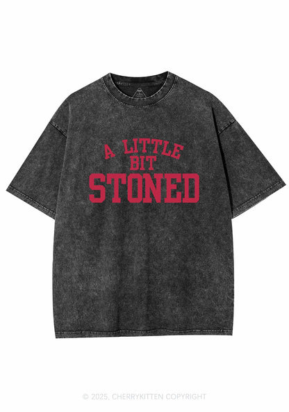 A Little Bit Stoned Y2K Washed Tee Cherrykitten