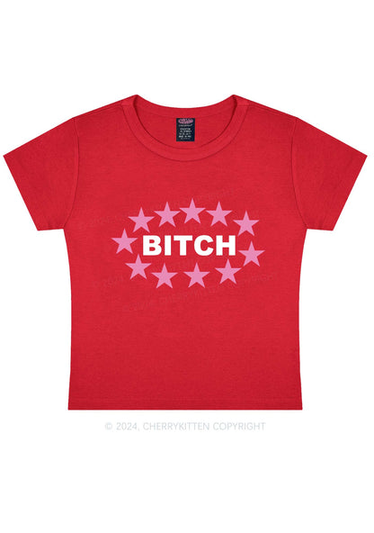 Bxxch Stars Y2K Baby Tee Cherrykitten