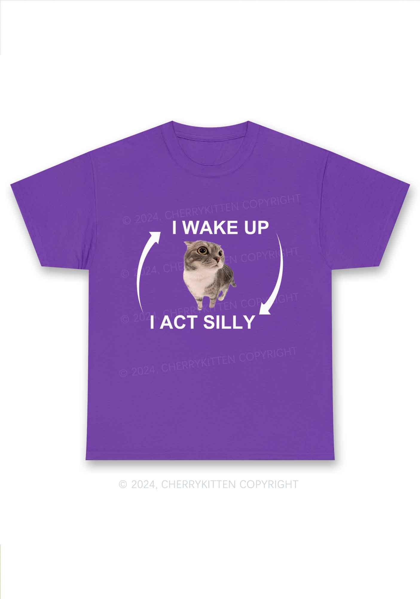 Wake Up Act Silly Y2K Chunky Shirt Cherrykitten