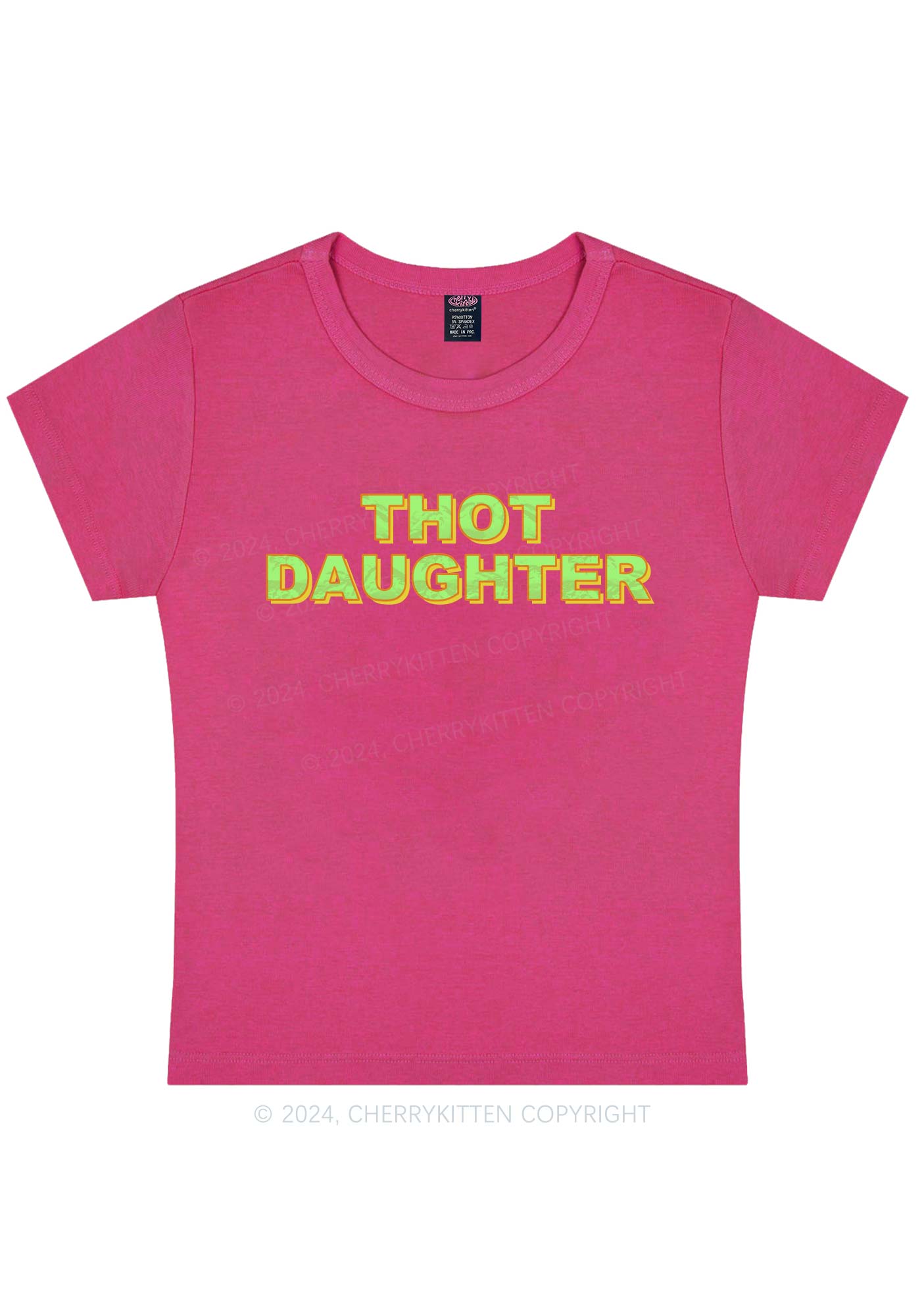 Thot Daughter Y2K Baby Tee Cherrykitten