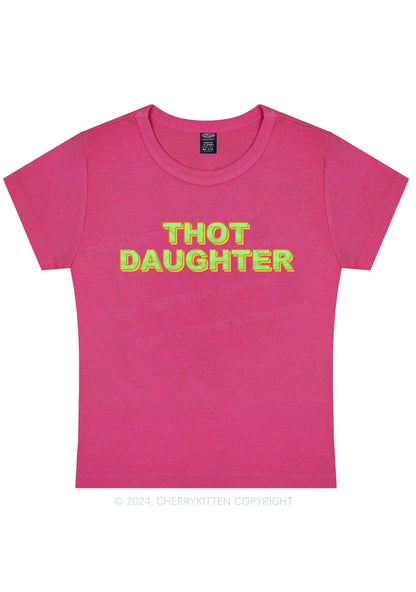 Thot Daughter Y2K Baby Tee Cherrykitten