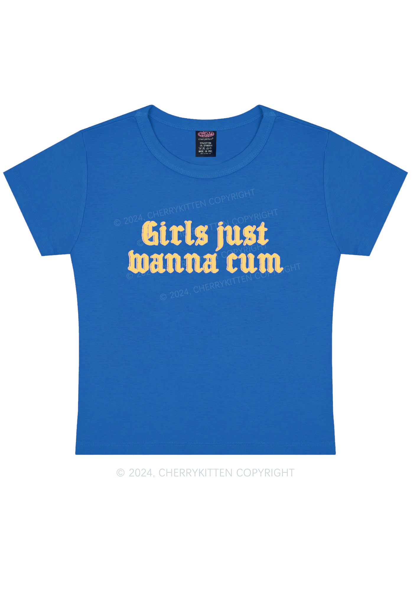 Girls Just Wanna Come Y2K Baby Tee Cherrykitten