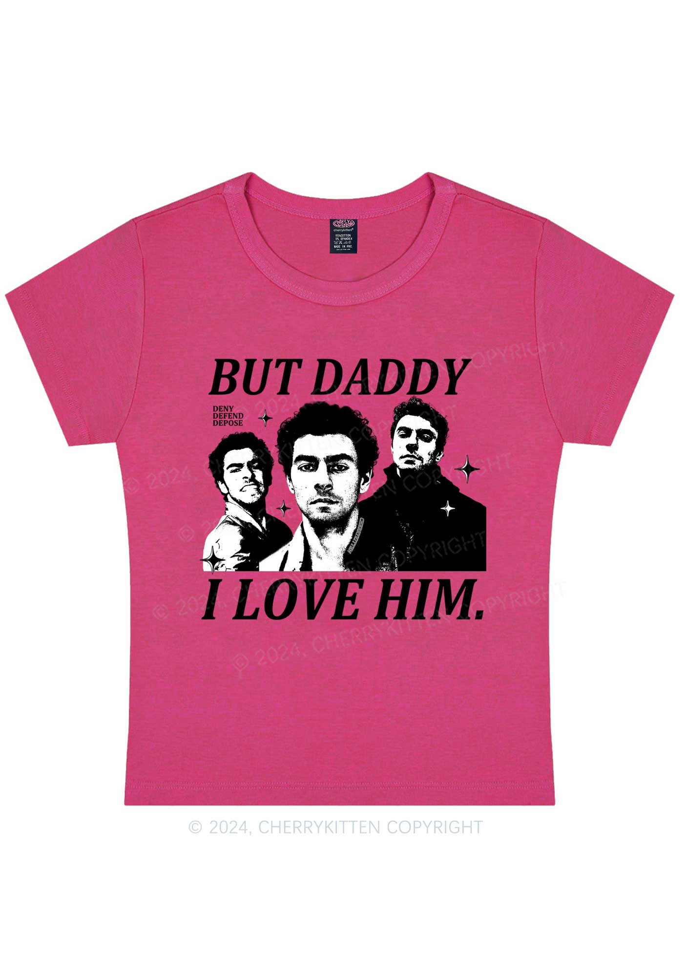 Daddy I Love Luigi Y2K Baby Tee Cherrykitten