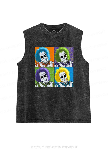 Halloween Juice Pop Y2K Washed Tank Cherrykitten