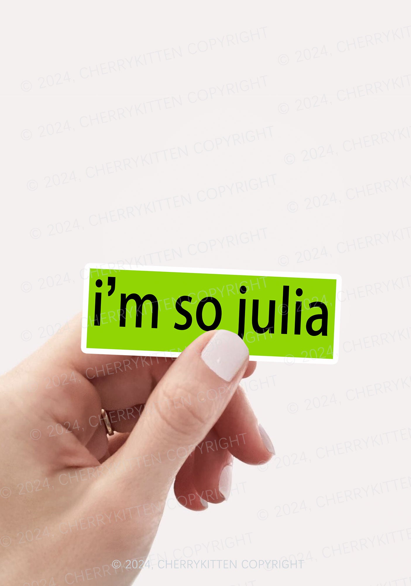 I'm So Julia 1Pc Y2K Sticker Cherrykitten