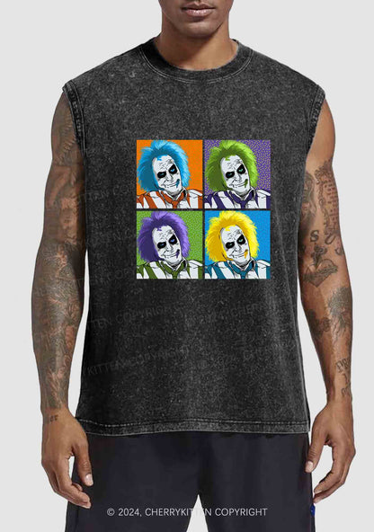 Halloween Juice Pop Y2K Washed Tank Cherrykitten