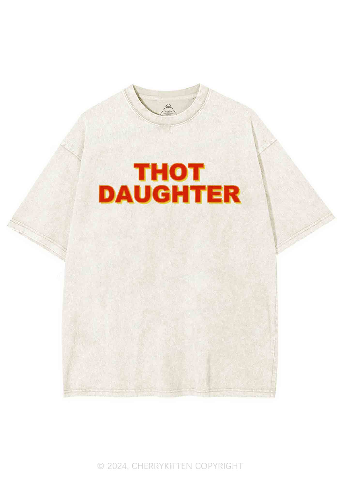 Thot Daughter Y2K Washed Tee Cherrykitten