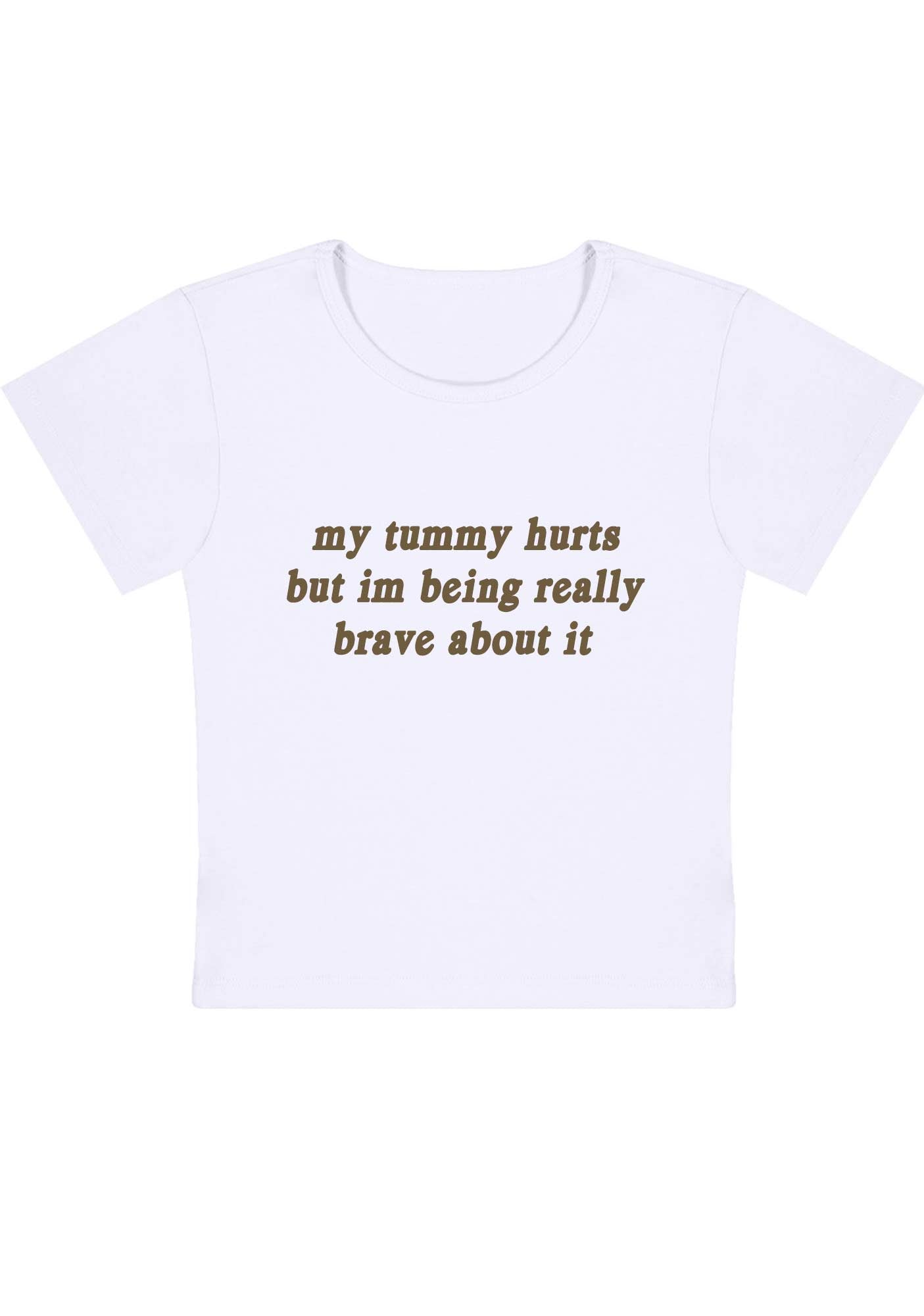 Cherrykitten Im Being Really Brave About It Y2K Baby Tee for Sale