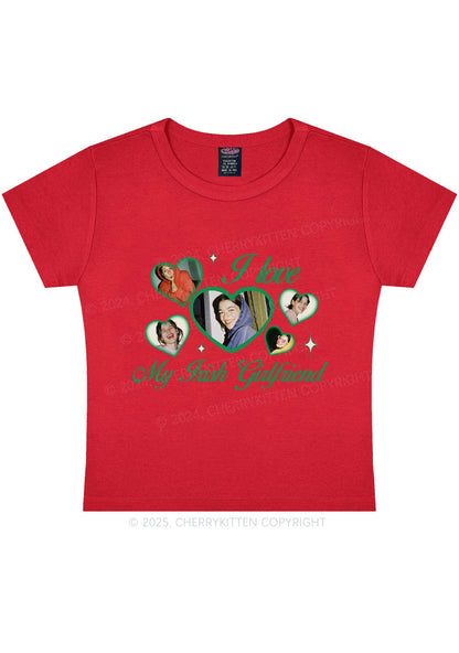 Custom My Irish Girlfriend St Patricks Y2K Baby Tee Cherrykitten