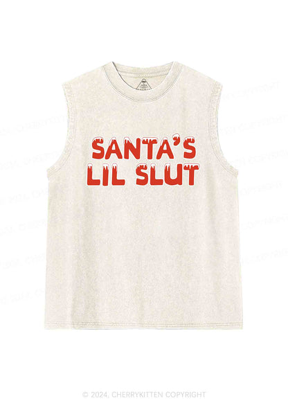 Christmas Santas Lil Slxt Y2K Washed Tank Cherrykitten