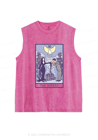 Halloween The Lovers Y2K Washed Tank Cherrykitten