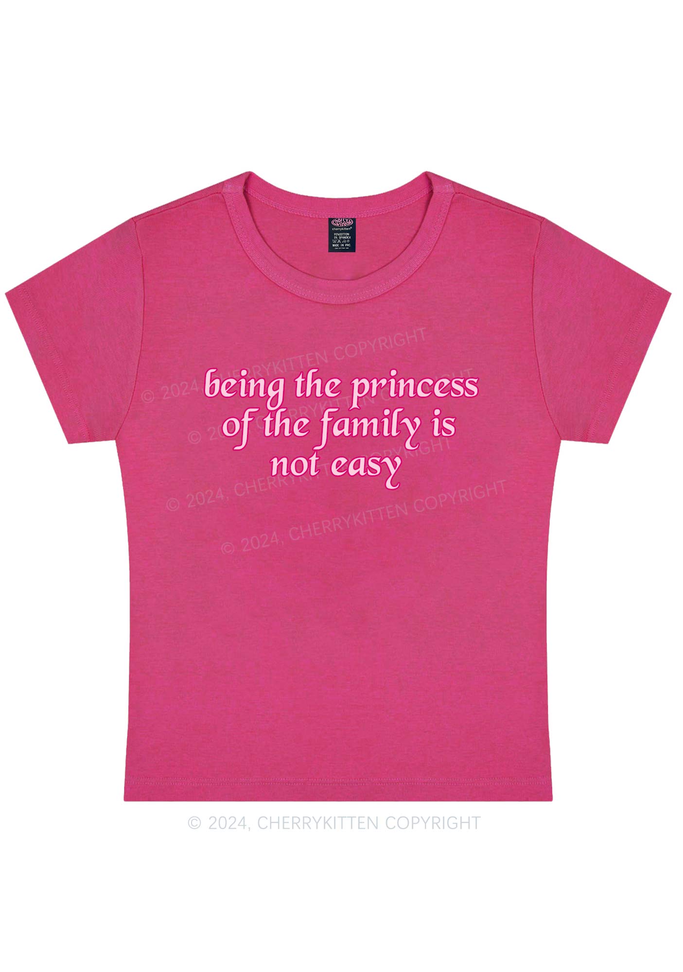 Princess Of The Family Y2K Baby Tee Cherrykitten