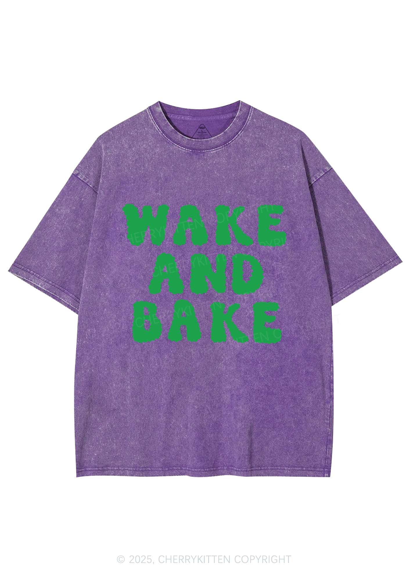 Wake And Bake Y2K Washed Tee Cherrykitten