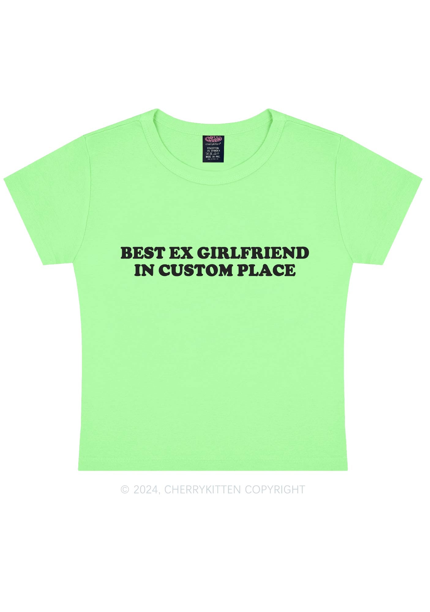 Best Ex Girlfriend Custom Y2K Baby Tee Cherrykitten