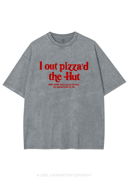 Out Pizzad The Hut Y2K Washed Tee Cherrykitten