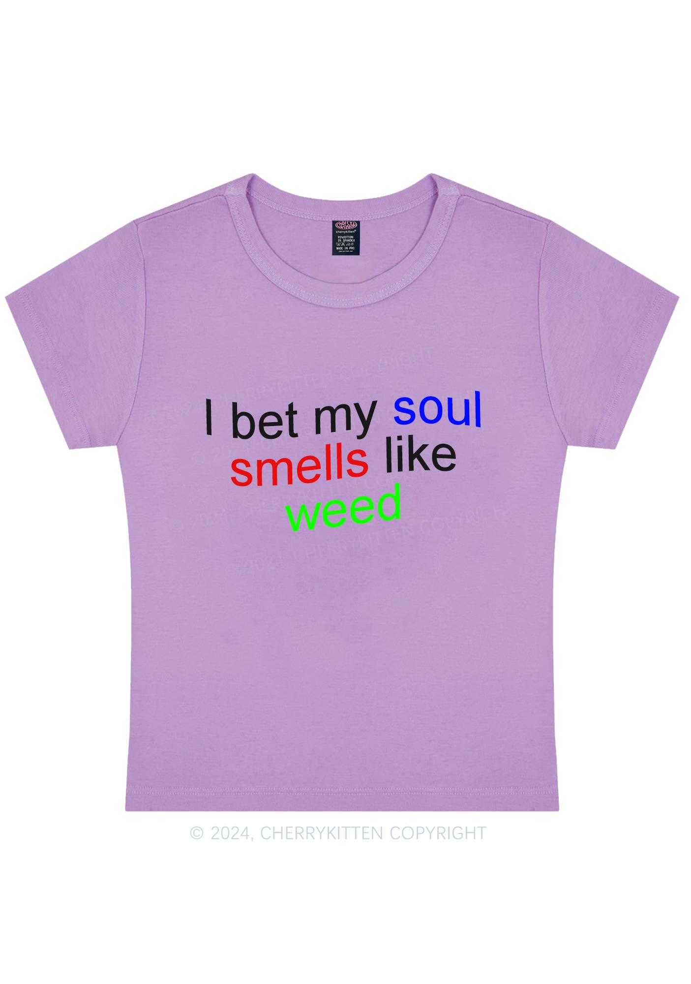 Soul Smells Like Wxxd Y2K Baby Tee Cherrykitten