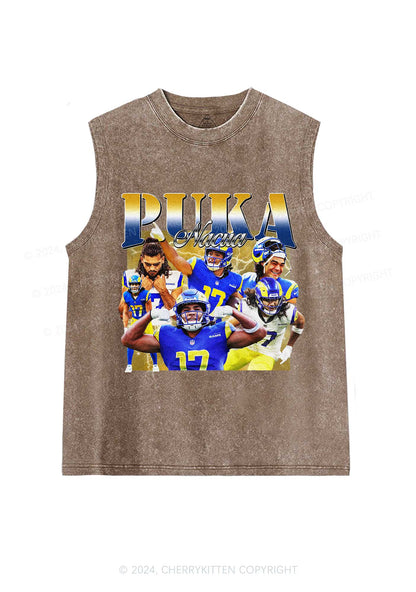 Yellow Puka Y2K Super Bowl Washed Tank Cherrykitten