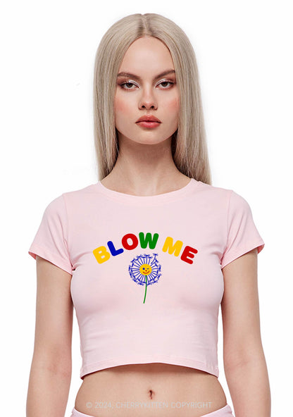 Blow Me Y2K Baby Tee Cherrykitten