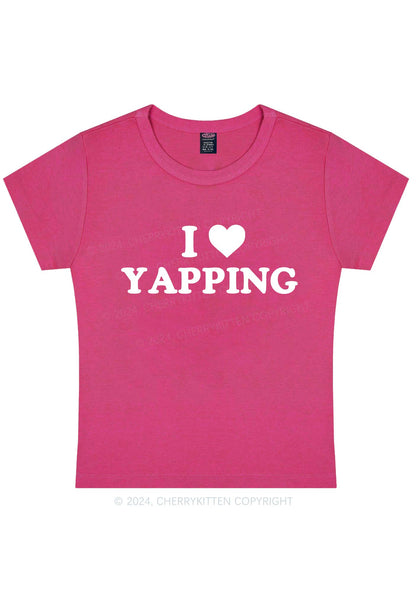 I Love Yapping Y2K Baby Tee Cherrykitten