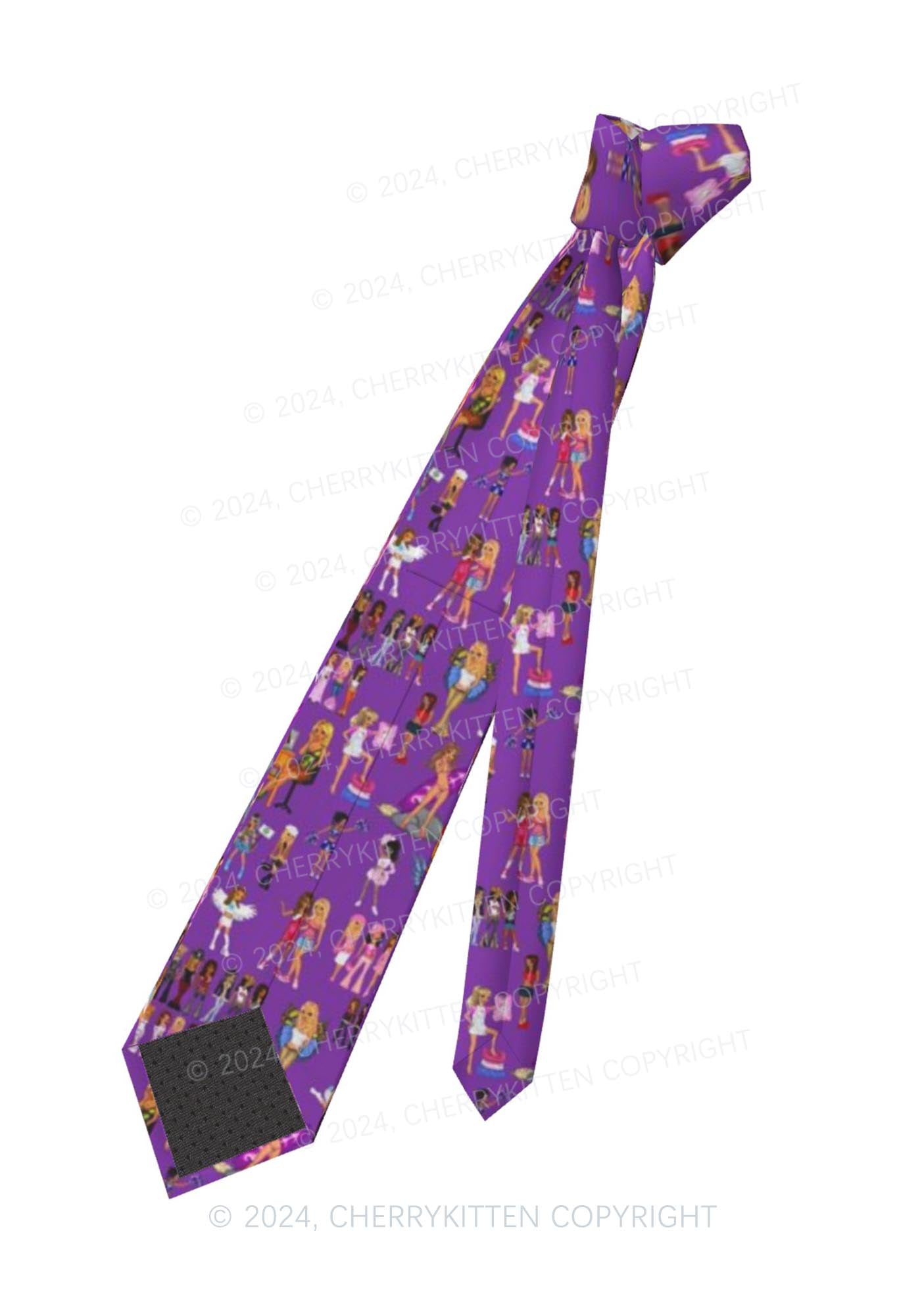 Purple Fairy Girls Y2K Necktie Cherrykitten