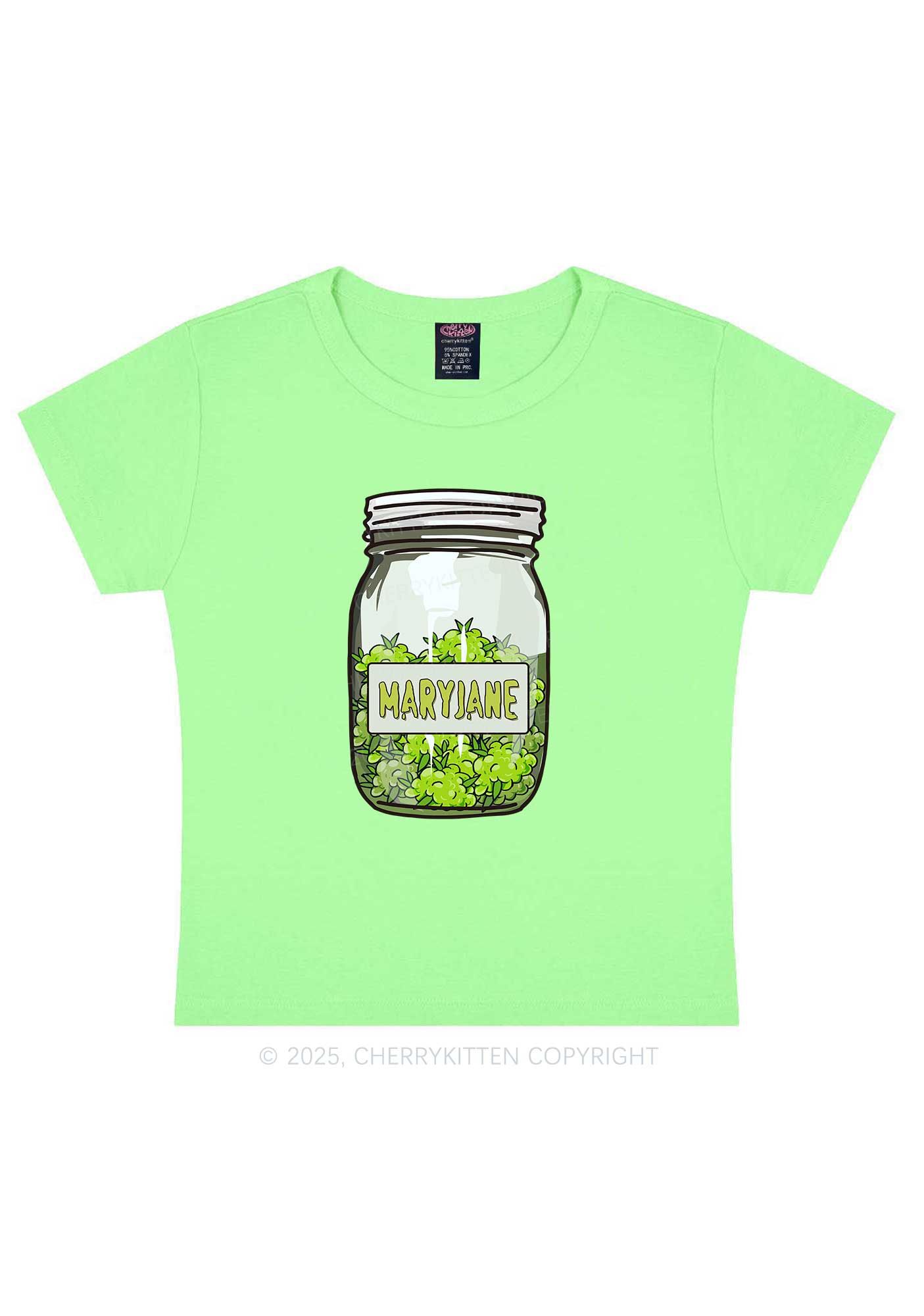 Mary Jane Wxxd Jar Y2K Baby Tee Cherrykitten