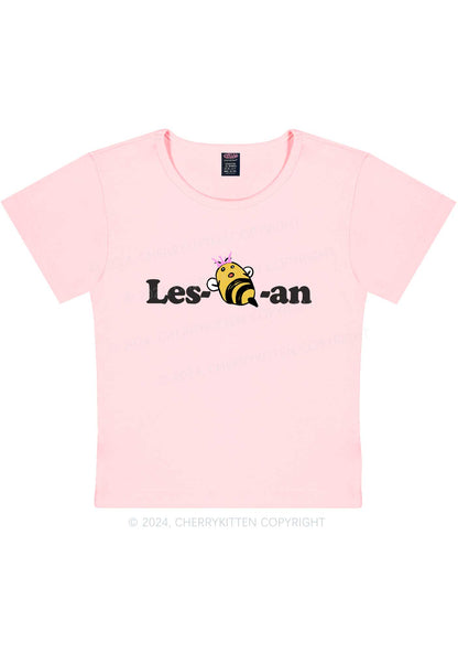 Lesbeean Y2K Baby Tee Cherrykitten