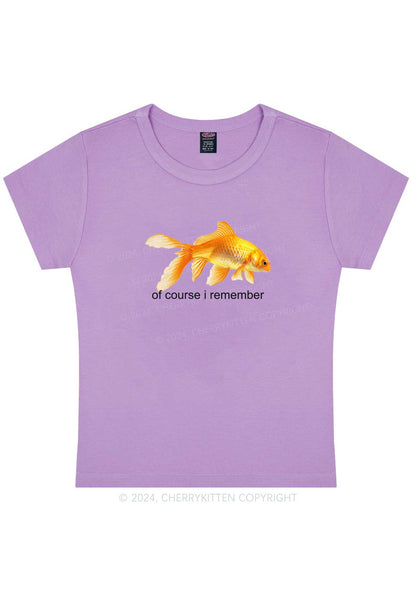 Curvy I Remember Goldfish Y2K Baby Tee Cherrykitten