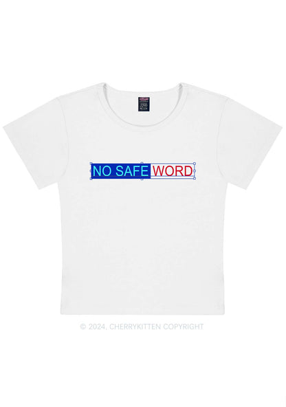 Curvy No Safe Word Y2K Baby Tee Cherrykitten