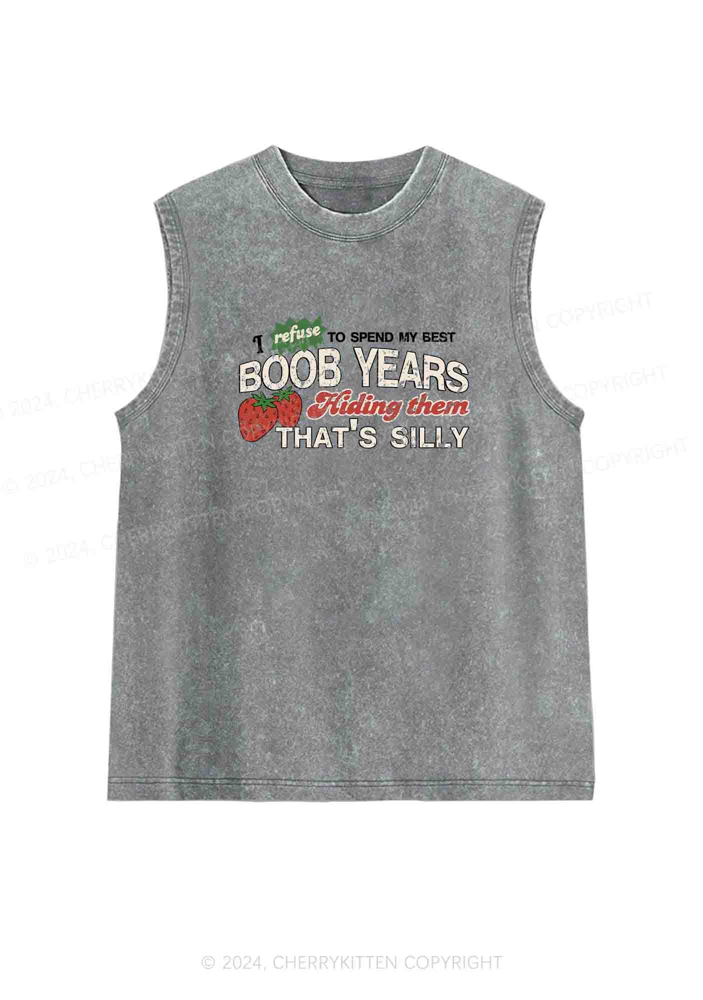 My Best Bxxb Years Y2K Washed Tank Cherrykitten