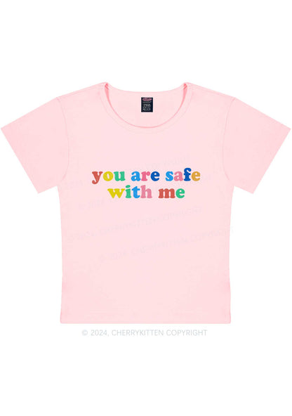 You Are Safe With Me Y2K Baby Tee Cherrykitten