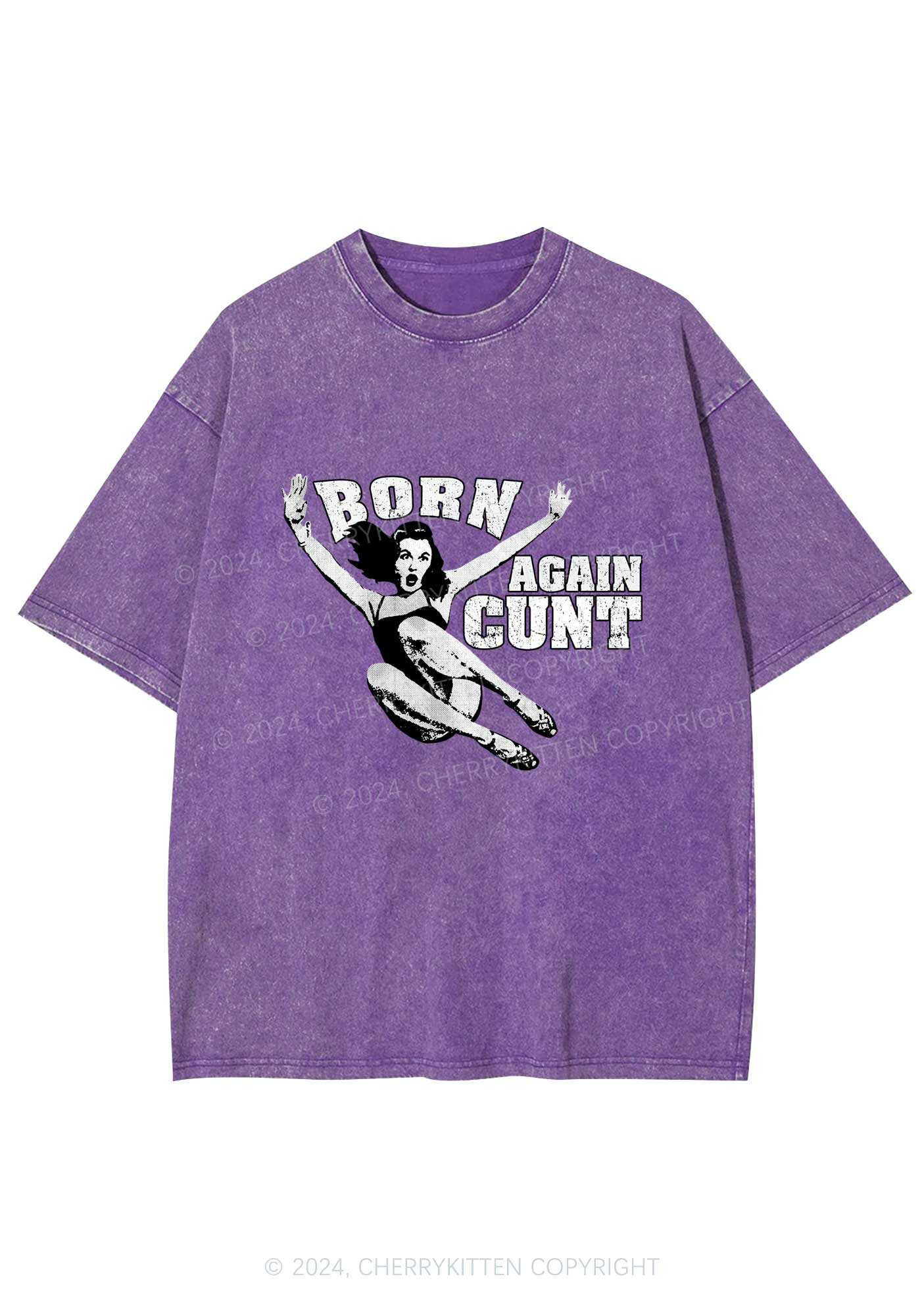 Born Again Cxxt Y2K Washed Tee Cherrykitten