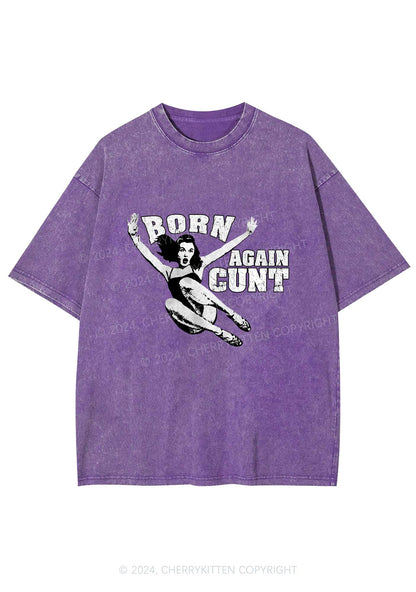 Born Again Cxxt Y2K Washed Tee Cherrykitten