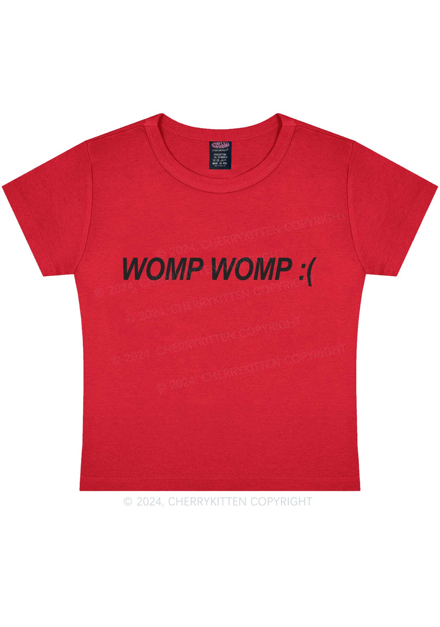 Womp Womp Y2K Baby Tee Cherrykitten