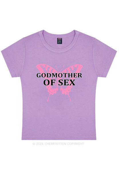 Curvy Godmother Butterfly Y2K Baby Tee Cherrykitten