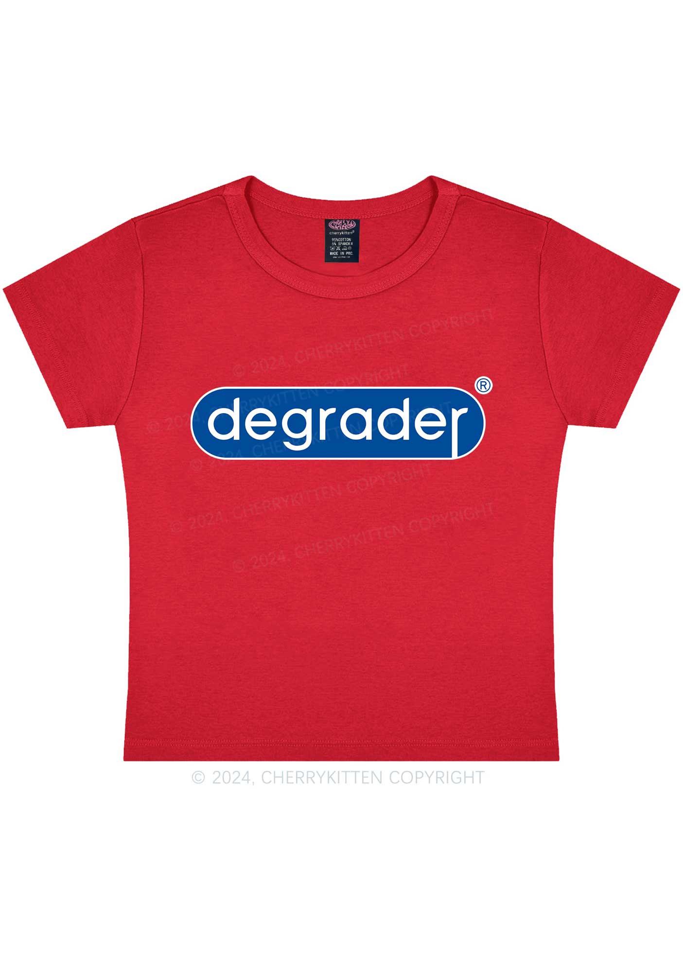 Degrader Y2K Baby Tee Cherrykitten