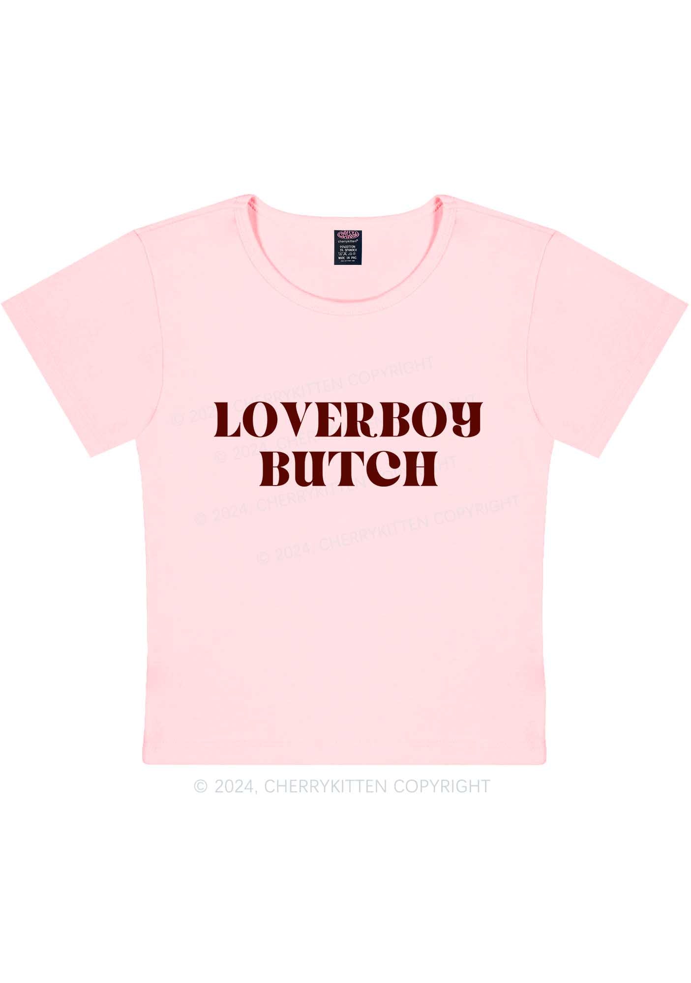 Loverboy Butch Y2K Baby Tee Cherrykitten