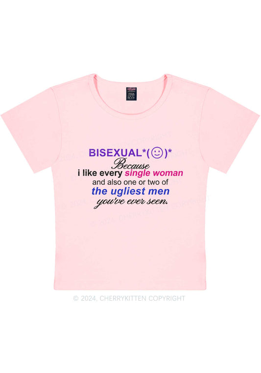 Bisexual Women Y2K Baby Tee Cherrykitten