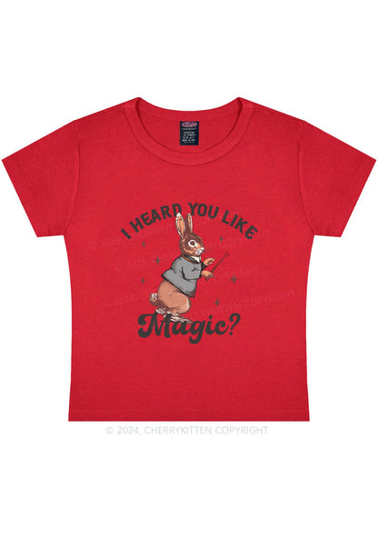 I Heard You Like Magic Y2K Baby Tee Cherrykitten