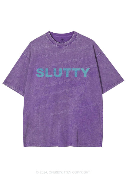 Slxtty Y2K Washed Tee Cherrykitten