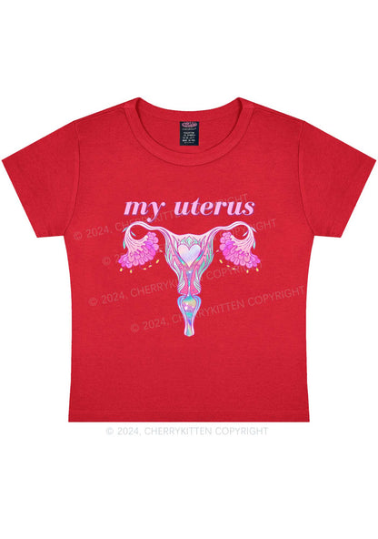 Female Organ Y2K Baby Tee Cherrykitten