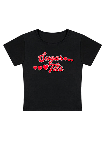 Curvy Sugar Six Hearts Baby Tee